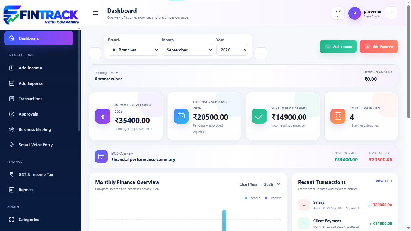 Billing Software — vetri-billing-engine.cloud.app • Live Cloud Instance